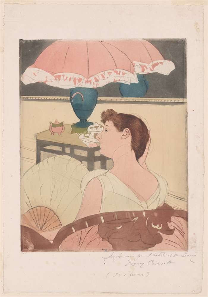 The Lamp by Mary Cassatt, 1890–91