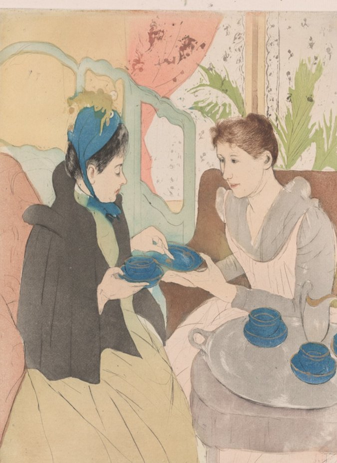 Afternoon Tea Party by Mary Cassatt, 1890–91