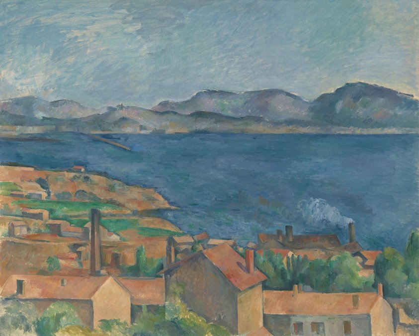 The Bay of Marseille, Seen from L'Estaque by Paul Cézanne, c. 1885
