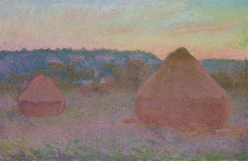 Stacks of Wheat (End of Day, Autumn) by Claude Monet, 1890–91
