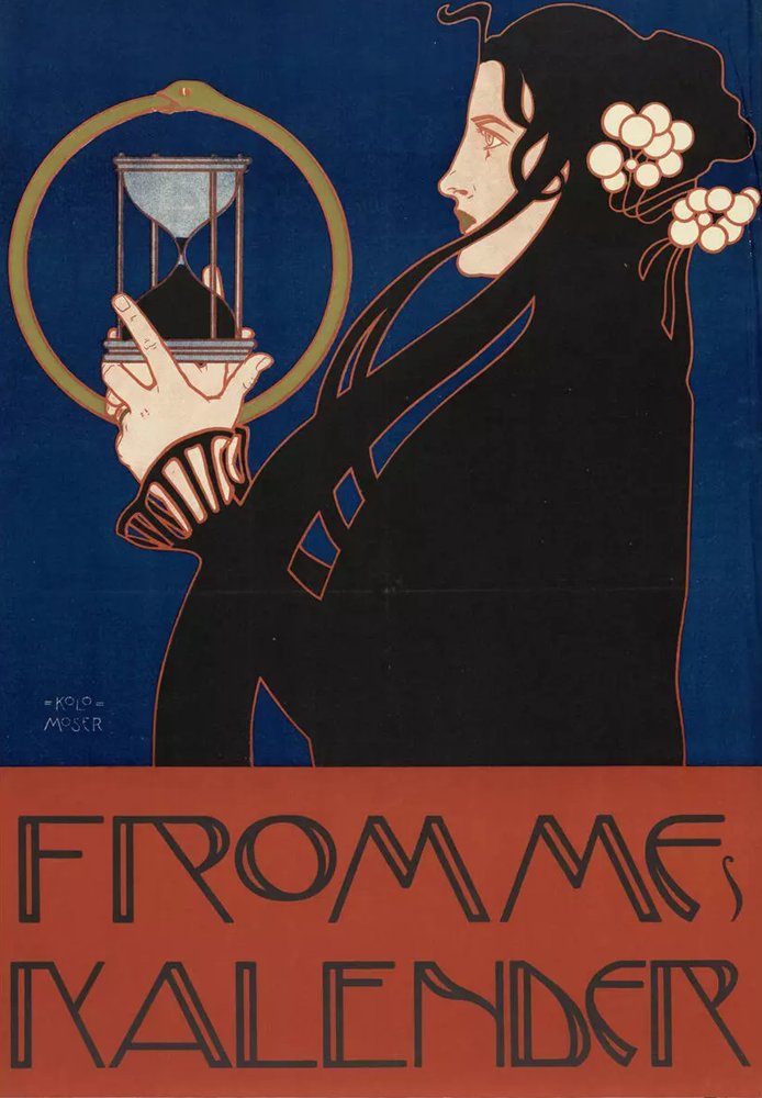 Poster for Fromme's Calendar by Koloman Moser, 1912–13