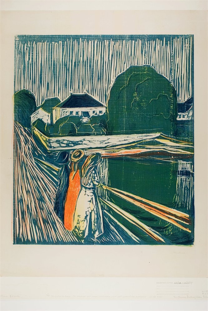The Girls on the Bridge by Edvard Munch, 1918