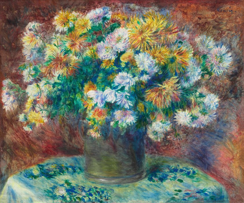 Chrysanthemums by Pierre-Auguste Renoir, 1881–82