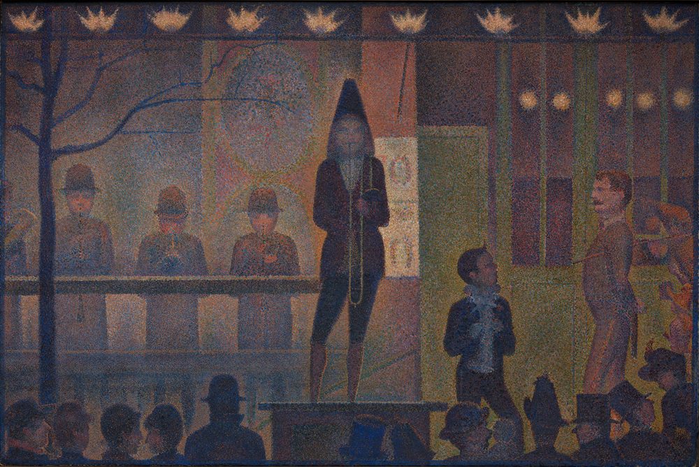 Circus Sideshow by Georges Seurat, 1887–88